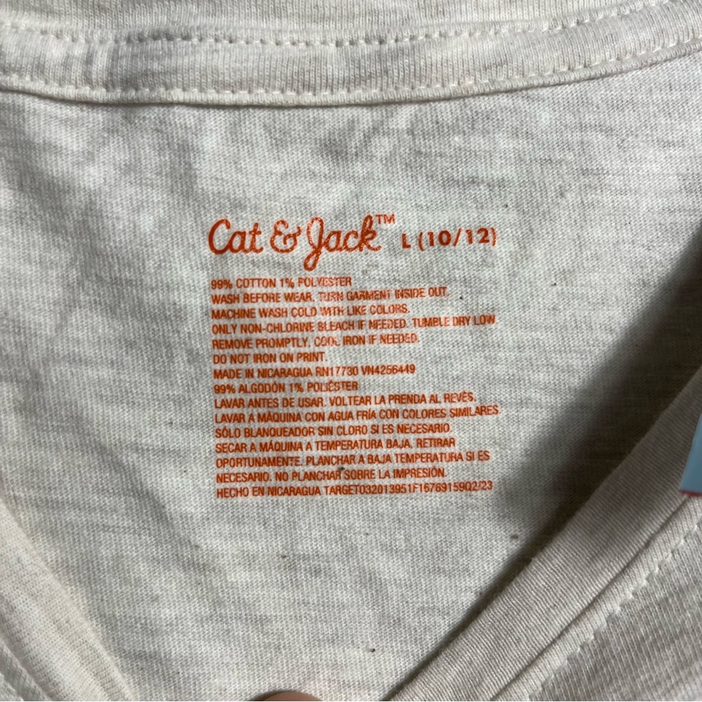 Girls' Long Sleeve 'Deer' Graphic T-Shirt - Cat & Jack NWT Sz L - Picture 5 of 8